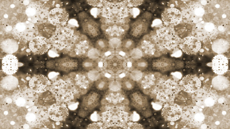 Abstract Colorful Shiny and Hypnotic Concept Symmetric Pattern Ornamental Decorative Kaleidoscope...