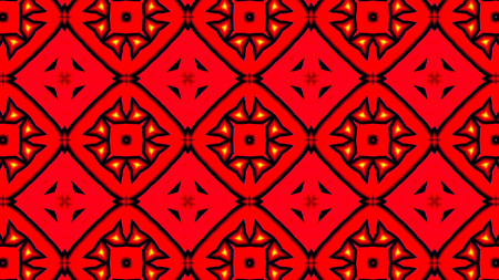 Abstract Colorful Shiny and Hypnotic Concept Symmetric Pattern Ornamental Decorative Kaleidoscope...