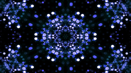 Abstract Colorful Shiny and Hypnotic Concept Symmetric Pattern Ornamental Decorative Kaleidoscope...