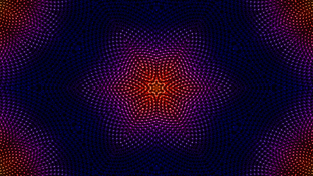 Abstract Colorful Hypnotic  Symmetric Pattern Ornamental Decorative Kaleidoscope Movement Geometric...