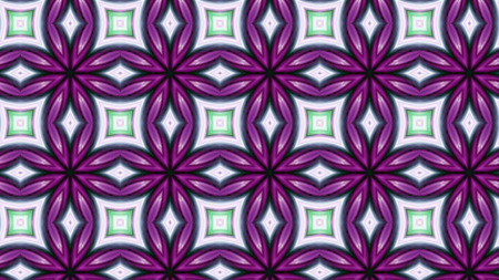 Abstract Colorful Hypnotic  Symmetric Pattern Ornamental Decorative Kaleidoscope Movement Geometric...