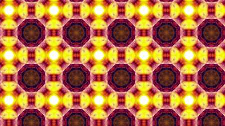 Abstract Colorful Hypnotic  Symmetric Pattern Ornamental Decorative Kaleidoscope Movement Geometric...