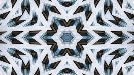 Abstract Colorful Hypnotic  Symmetric Pattern Ornamental Decorative Kaleidoscope Movement Geometric...
