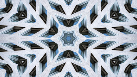 Abstract Colorful Hypnotic  Symmetric Pattern Ornamental Decorative Kaleidoscope Movement Geometric...