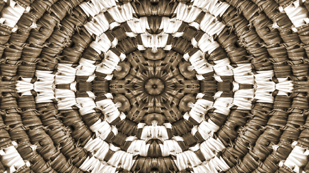 Abstract Colorful Symmetric Pattern Ornamental Decorative Kaleidoscope Movement Geometric Circle and Star Shapesの写真素材