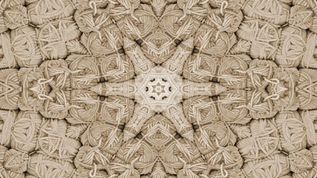 Abstract Colorful Symmetric Pattern Ornamental Decorative Kaleidoscope Movement Geometric Circle and...
