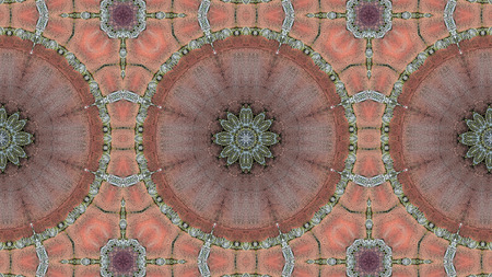 Abstract Ethnic Authentic Symmetric Pattern Ornamental Decorative Kaleidoscope Movement Geometric...