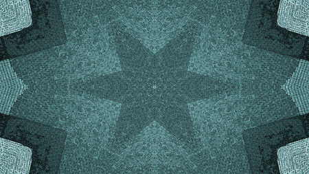 Abstract Ethnic Authentic Symmetric Pattern Ornamental Decorative Kaleidoscope Movement Geometric...