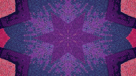 Abstract Ethnic Authentic Symmetric Pattern Ornamental Decorative Kaleidoscope Movement Geometric Circle and Star Shapesの写真素材