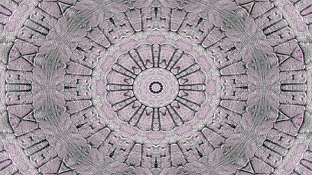 Abstract Ethnic Authentic Symmetric Pattern Ornamental Decorative Kaleidoscope Movement Geometric...