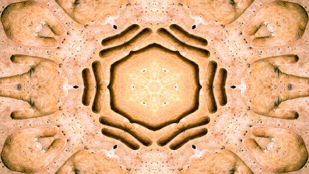 Abstract Ethnic Authentic Symmetric Pattern Ornamental Decorative Kaleidoscope Movement Geometric...