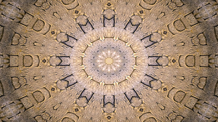 Abstract Ethnic Authentic Symmetric Pattern Ornamental Decorative Kaleidoscope Movement Geometric...