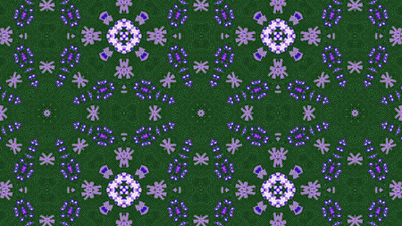 Abstract Ethnic Authentic Symmetric Pattern Ornamental Decorative Kaleidoscope Movement Geometric...