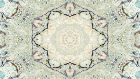Abstract Ethnic Authentic Symmetric Pattern Ornamental Decorative Kaleidoscope Movement Geometric...