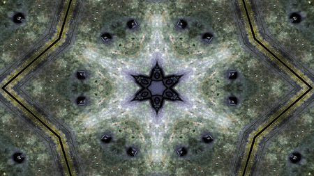 Abstract Metallic Industrial and Technology  Concept Symmetric Pattern Ornamental Decorative...