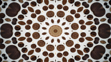 Abstract Wooden Background   Concept Symmetric Pattern Ornamental Decorative Kaleidoscope Movement...