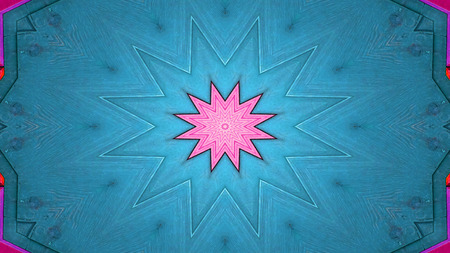 Abstract Wooden Background   Concept Symmetric Pattern Ornamental Decorative Kaleidoscope Movement Geometric Circle and Star Shapesの写真素材