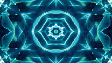 Abstract Water  Concept Symmetric Pattern Ornamental Decorative Kaleidoscope Movement Geometric...