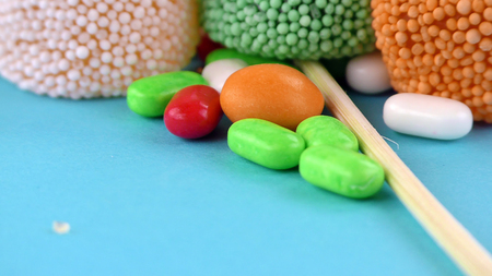 Candy Sweet Jelly Lolly and Delicious Sugar Dessertの写真素材