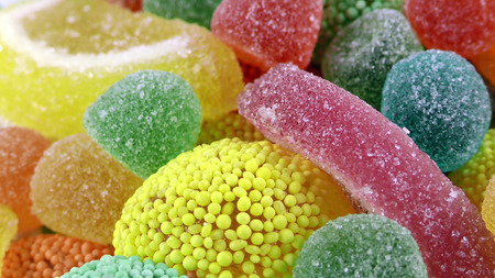 Candy Sweet Jelly Lolly and Delicious Sugar Dessertの写真素材