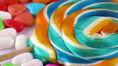 Candy Sweet Jelly Lolly and Delicious Sugar Dessertの写真素材