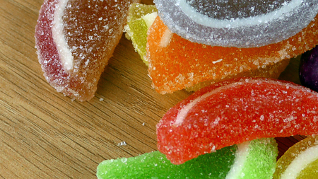 Candy Sweet Jelly Lolly and Delicious Sugar Dessert