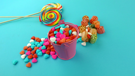 Candy Sweet Jelly Lolly and Delicious Sugar Dessertの写真素材