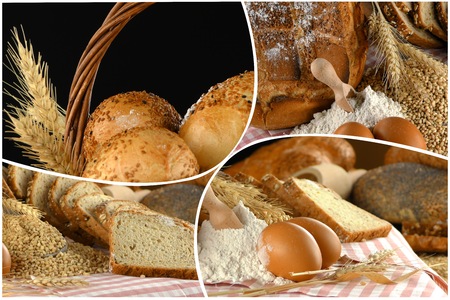 Delicious Fresh Bread Food Collage