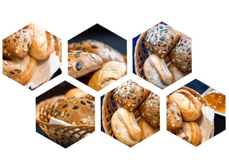 Delicious Fresh Bread Food Collage