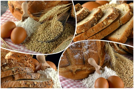 Delicious Fresh Bread Food Collage