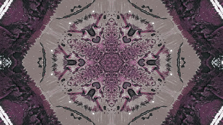 Abstract Paint Brush Ink Explode Spread Smooth Concept Symmetric Pattern Ornamental Decorative...