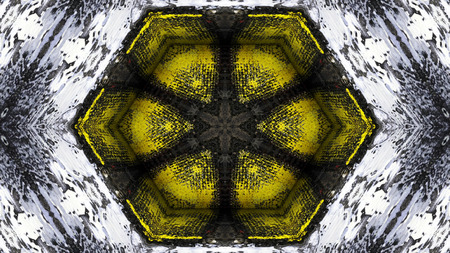 Abstract Paint Brush Ink Explode Spread Smooth Concept Symmetric Pattern Ornamental Decorative...