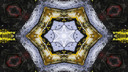 Abstract Paint Brush Ink Explode Spread Smooth Concept Symmetric Pattern Ornamental Decorative...