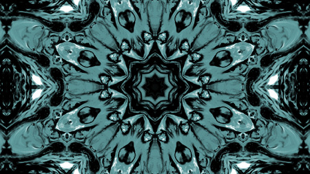 Abstract Paint Brush Ink Explode Spread Smooth Concept Symmetric Pattern Ornamental Decorative...