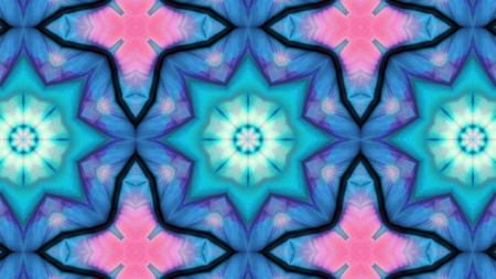 Abstract Colorful Kaleidoscope Background Photoの写真素材