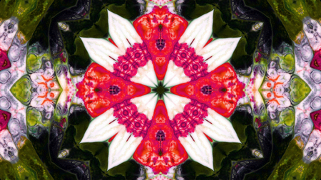 Abstract Colorful Kaleidoscope Background Photoの写真素材