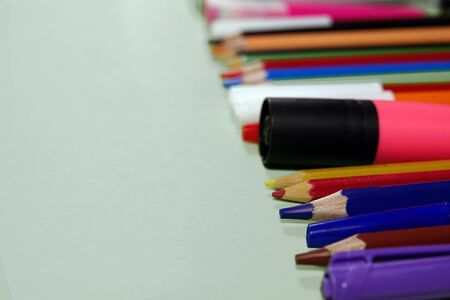 Education or Business Concept of School and Office Toolsの写真素材