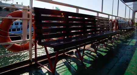 Capture from Inseide the Ferryboat  nice detailed Photoの写真素材