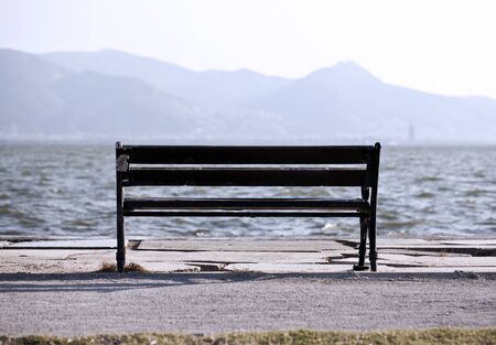 Chair Seats near the Seaside Holiday Concept Photoの写真素材