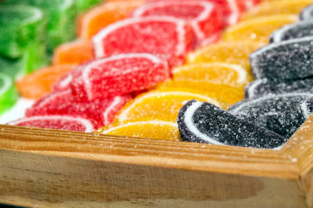 Delicious and Sweet Turkish Delight  in Candy Shop