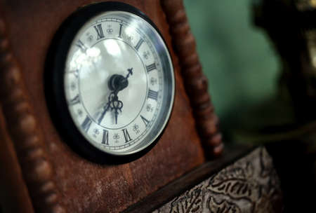 Abstract Vintage and Antique Style Clock Photoの写真素材
