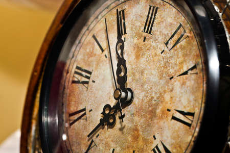 Abstract Vintage and Antique Style Clock Photoの写真素材