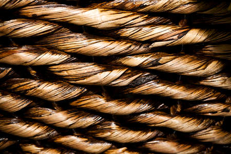 Abstract Connection of Rope Lines  Close Up Photo