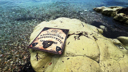 Witchcraft Spiritual Halloween Scary Game Ouija Board