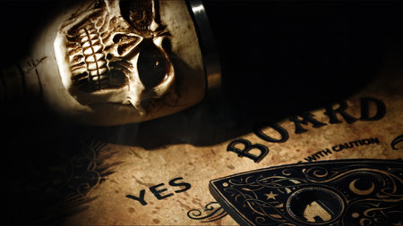 Witchcraft Spiritual Halloween Scary Game Ouija Board