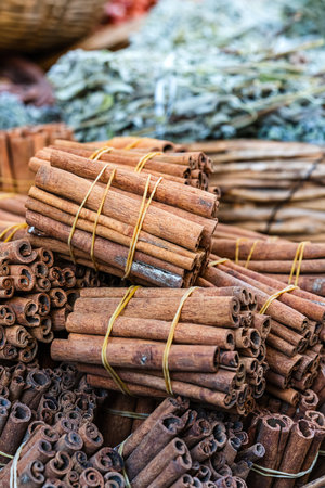 Spices Cinnamon Rolls Detailの写真素材