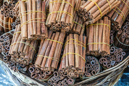 Spices Cinnamon Rolls Detailの写真素材