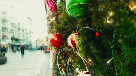 Holy Christmas New Year Celebration Decoration Ornamentsの写真素材