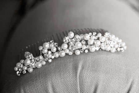 Wedding Preparations Bridal Crownの写真素材