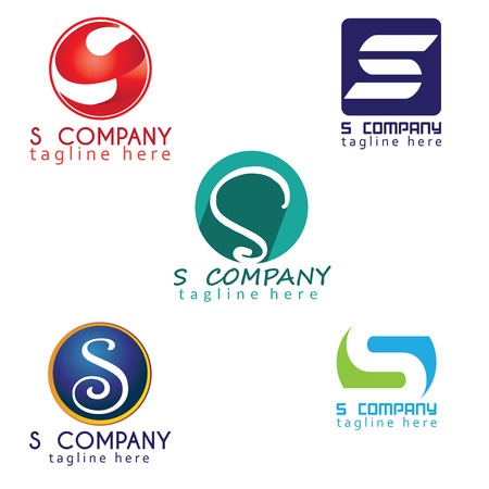 S company logo designのイラスト素材